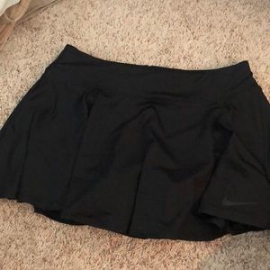 black nike dri-fit tennis skirt